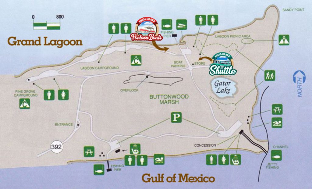 St Andrews State Park Map